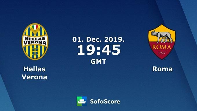 Soi kèo nhà cái Hellas Verona vs AS Roma, 1/12/2019 – VĐQG Ý (Serie A)