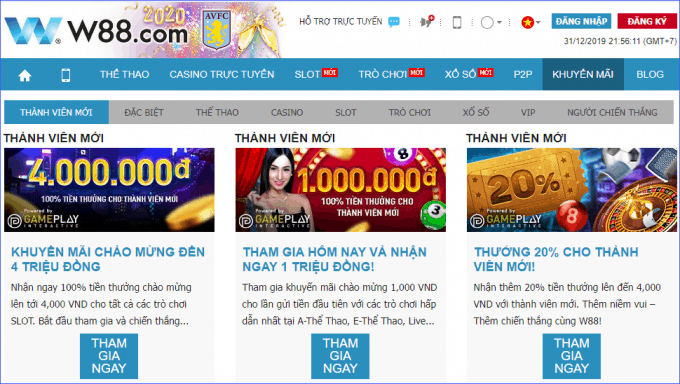 Khuyen mai khach tai w88hn the nao?