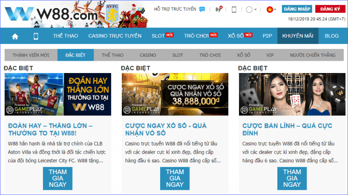 Khuyen mai khach tai w88top the nao?