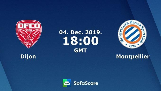 Soi keo nha cai Dijon vs Montpellier, 5/12/2019 – VDQG Phap (Ligue 1)