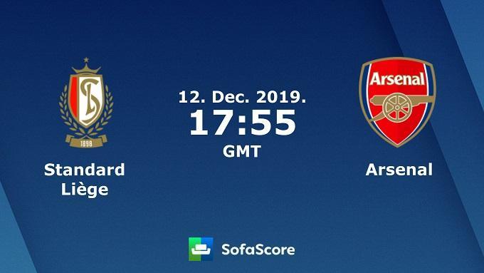 Soi keo nha cai Standard vs Arsenal, 13/12/2019 – Cup C2 Chau Au