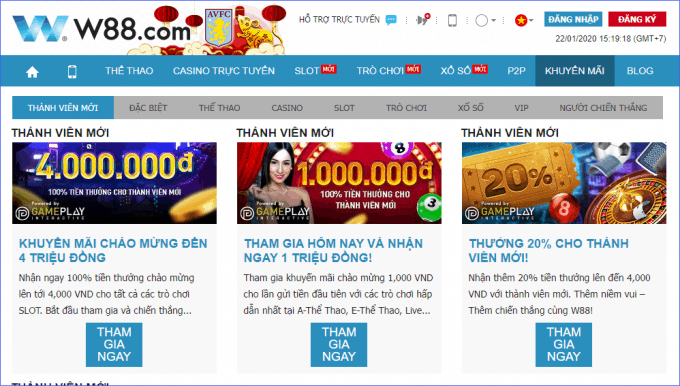 Khuyen mai khach tai w88boleh the nao?