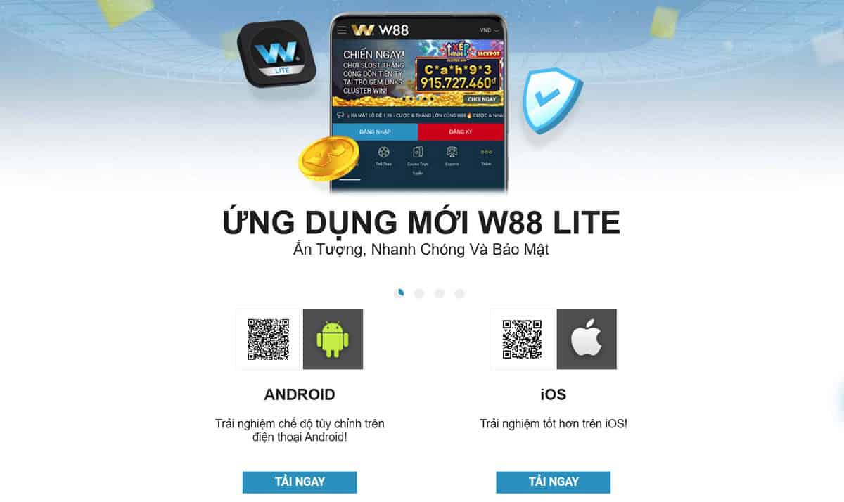 Hướng dẫn cách tải và cài đặt App W88